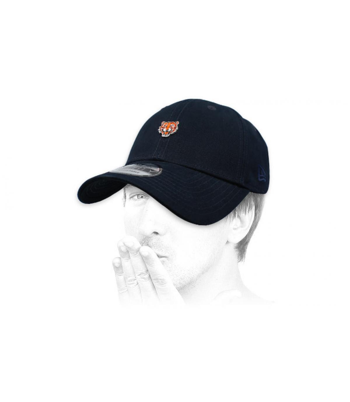 cappello nero di tigre Pin Badge Tigers navy cappello nero di tigre Pin Badge Tigers navy